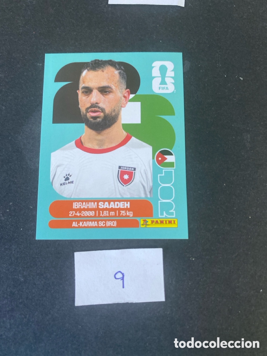 Cromos de F&uacute;tbol: Cromo Jordania Mundial 2026 N* 9 nuevo