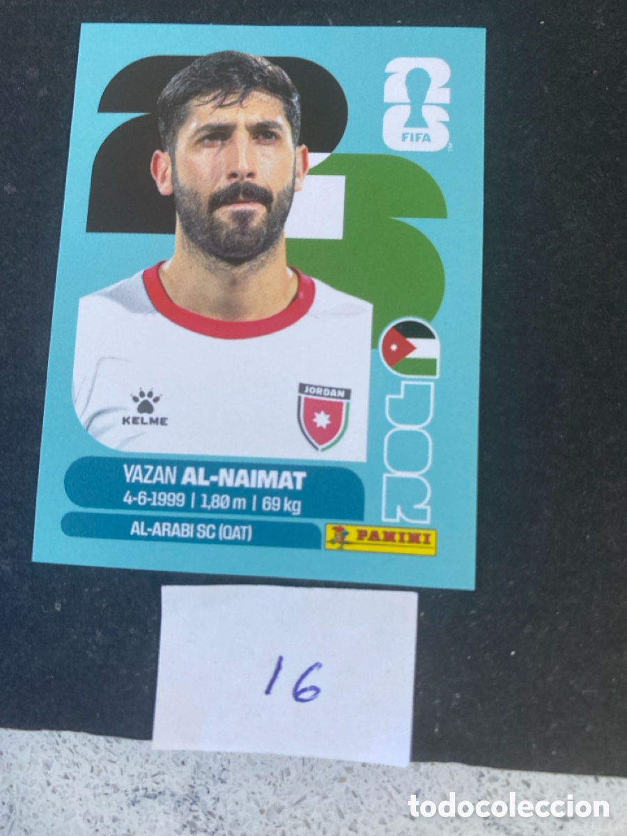 Cromos de F&uacute;tbol: Cromo Jordania Mundial 2025 N* 16 nuevo