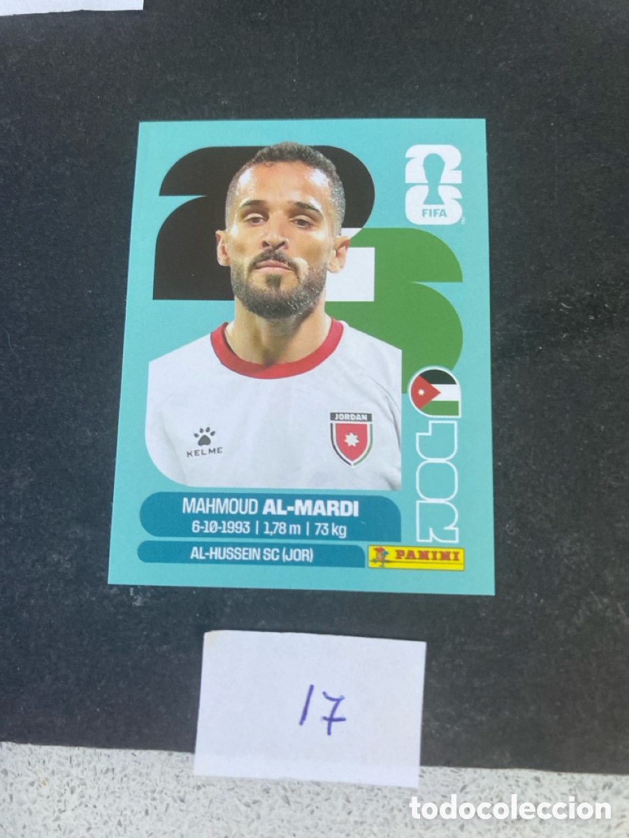 Cromos de F&uacute;tbol: Cromo Jordania Mundial 2026 N* 17 nuevo