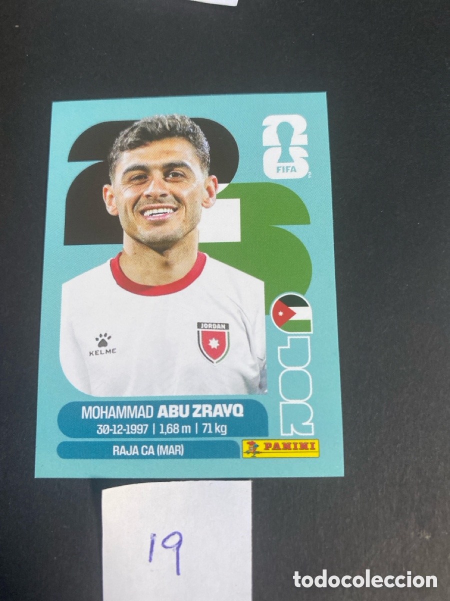 Cromos de F&uacute;tbol: Cromo Jordania Mundial 2026 N* 19 nuevo