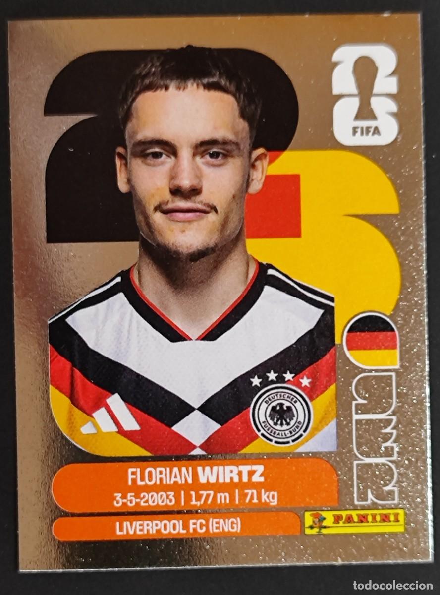 Cromos de F&uacute;tbol: FIFA WORLD CUP 2026 STICKER PLATA EDICION INTERNATIONAL FLORIAN WIRTZ ALEMANIA # GER11 PANINI