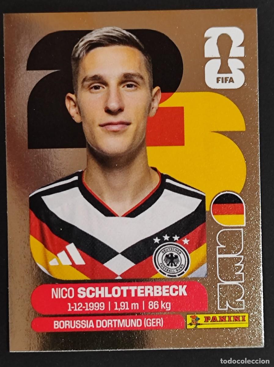 Cromos de F&uacute;tbol: FIFA WORLD CUP 2026 STICKER PLATA EDICION INTERNATIONAL SCHLOTTERBECK ALEMANIA # GER5 PANINI