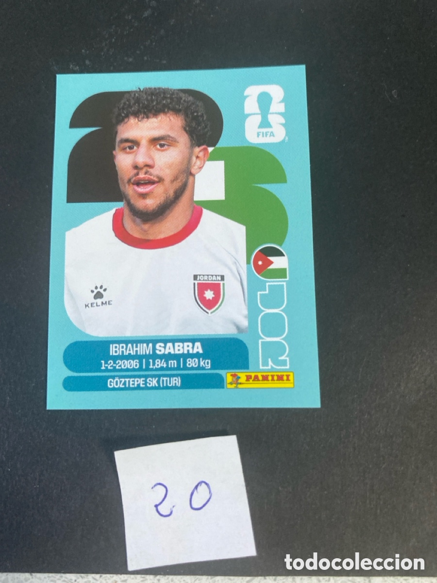 Cromos de F&uacute;tbol: Cromo Jordania Mundial 2026 N* 20 nuevo