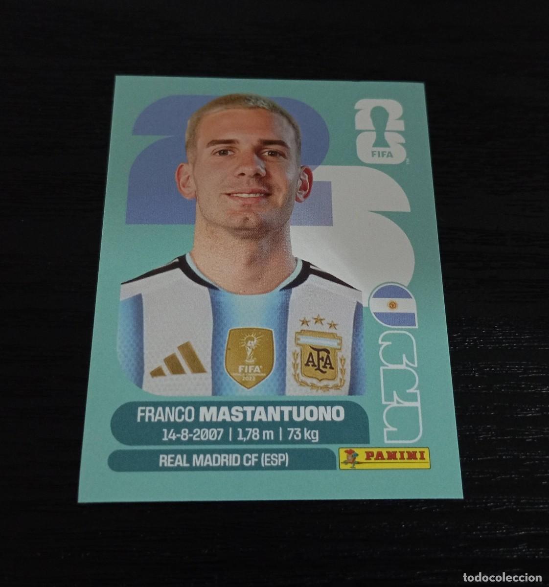 Cromos de F&uacute;tbol: -PANINI MUNDIAL 2026 : ARG 15 MASTANTUONO ( ARGENTINA ) REAL MADRID