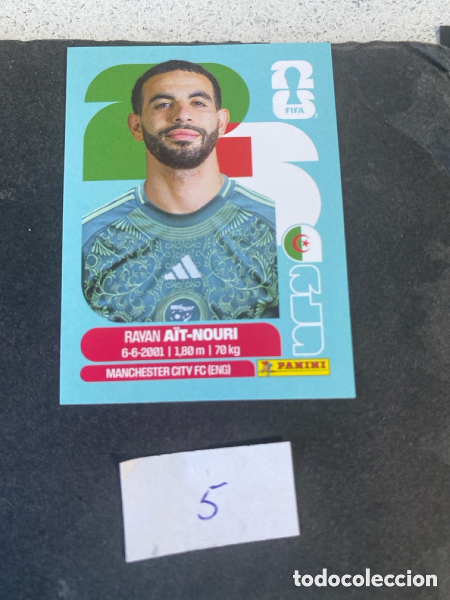Cromos de F&uacute;tbol: Cromo Argelia Mundial 2026 N* 5 nuevo