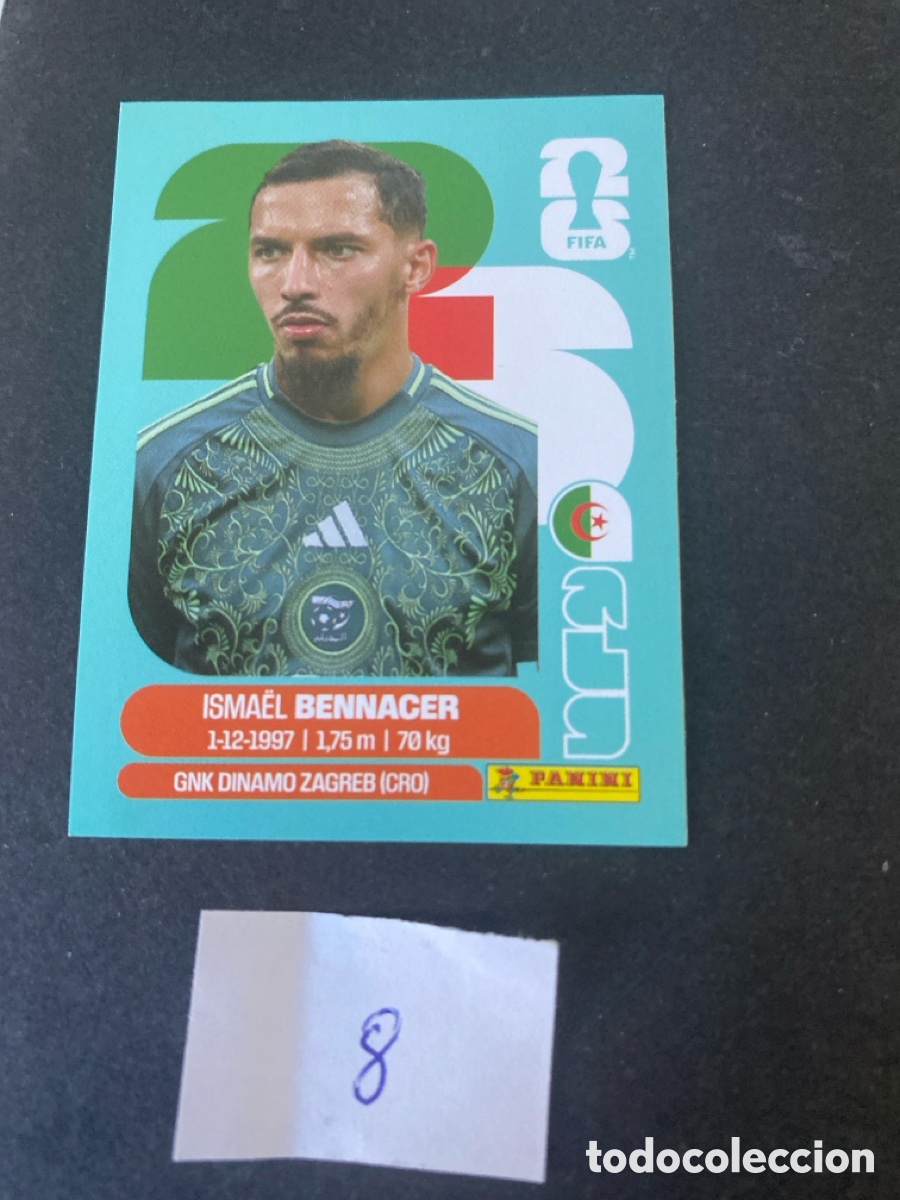 Cromos de F&uacute;tbol: Cromo Argelia Mundial 2027 N* 8 nuevo