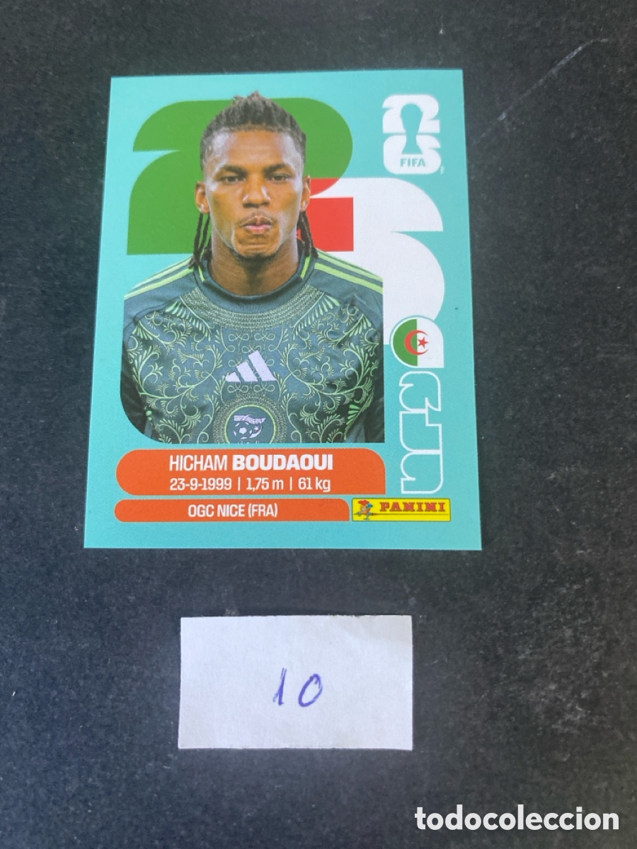 Cromos de F&uacute;tbol: Cromo Argelia Mundial 2026 N* 10 nuevo