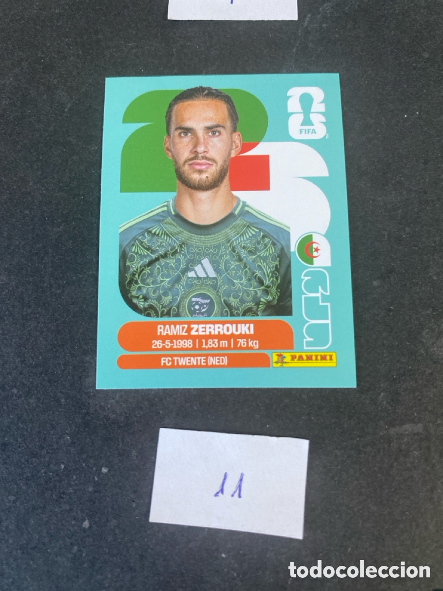 Cromos de F&uacute;tbol: Cromo Argelia Mundial 2026 N* 11 nuevo