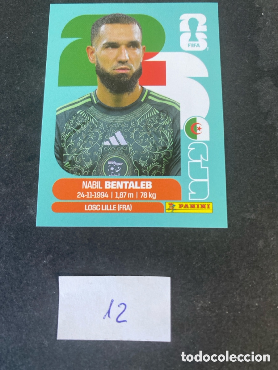 Cromos de F&uacute;tbol: Cromo Argelia Mundial 2026 N* 12 nuevo