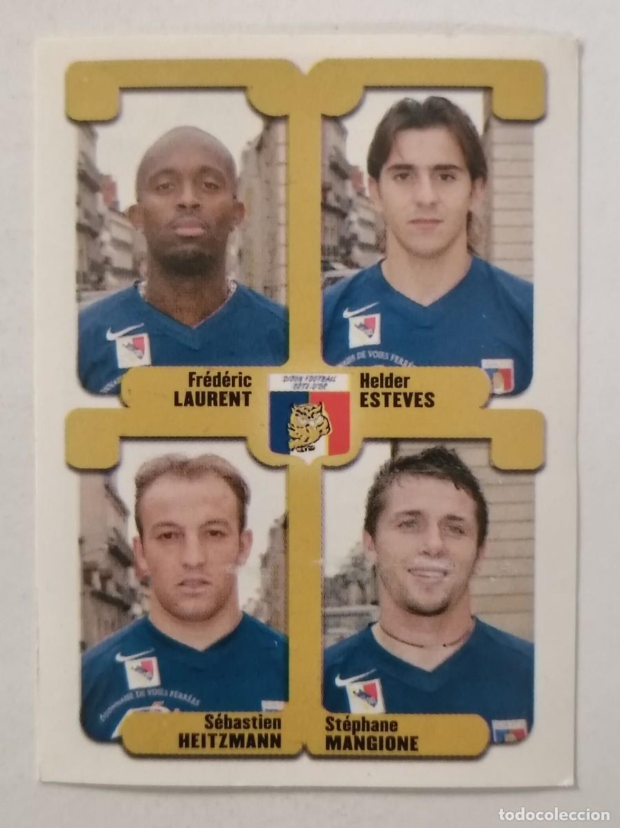 Cromos de F&uacute;tbol: #428 LAURENT-ESTEVES-HEITZMANN-MANGIONE (DIJON) LIGUE 1 FOOT 2005 PANINI