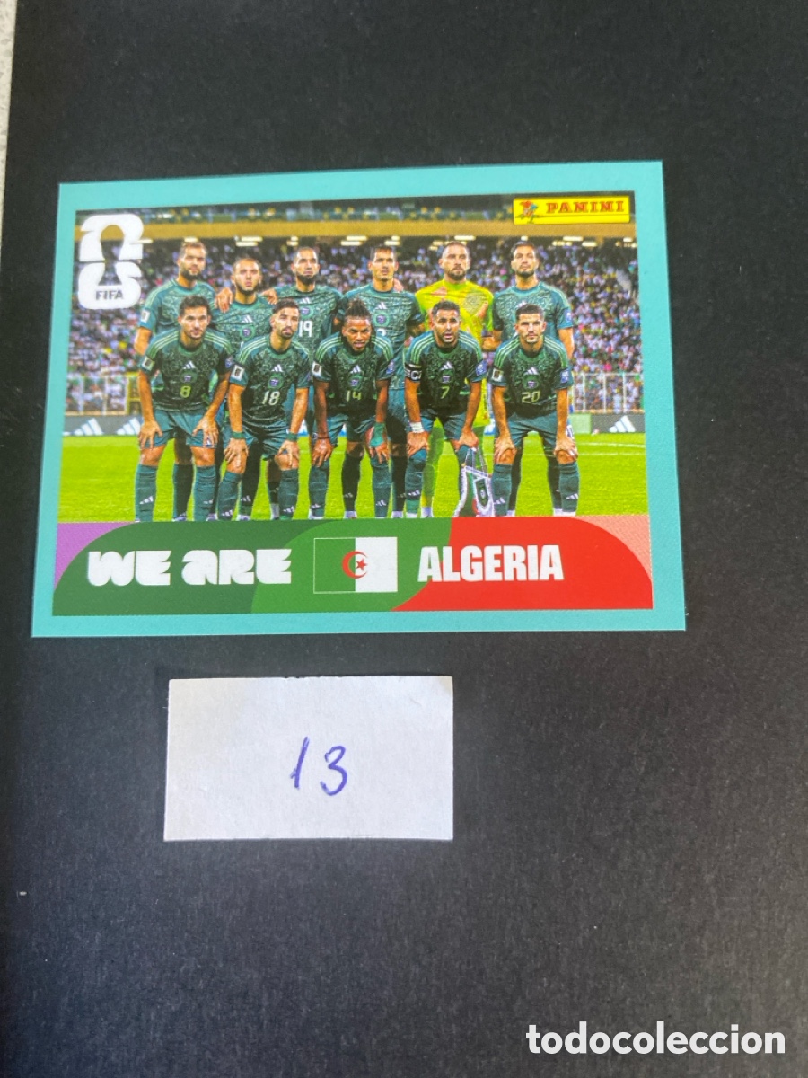 Cromos de F&uacute;tbol: Cromo Argelia Mundial 2026 N* 13 nuevo