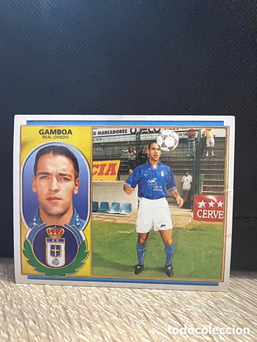 Fu&szlig;ball-Sticker: LIGA 96 97 - Gamboa - Oviedo - Coloca - Ediciones Este nunca pegado