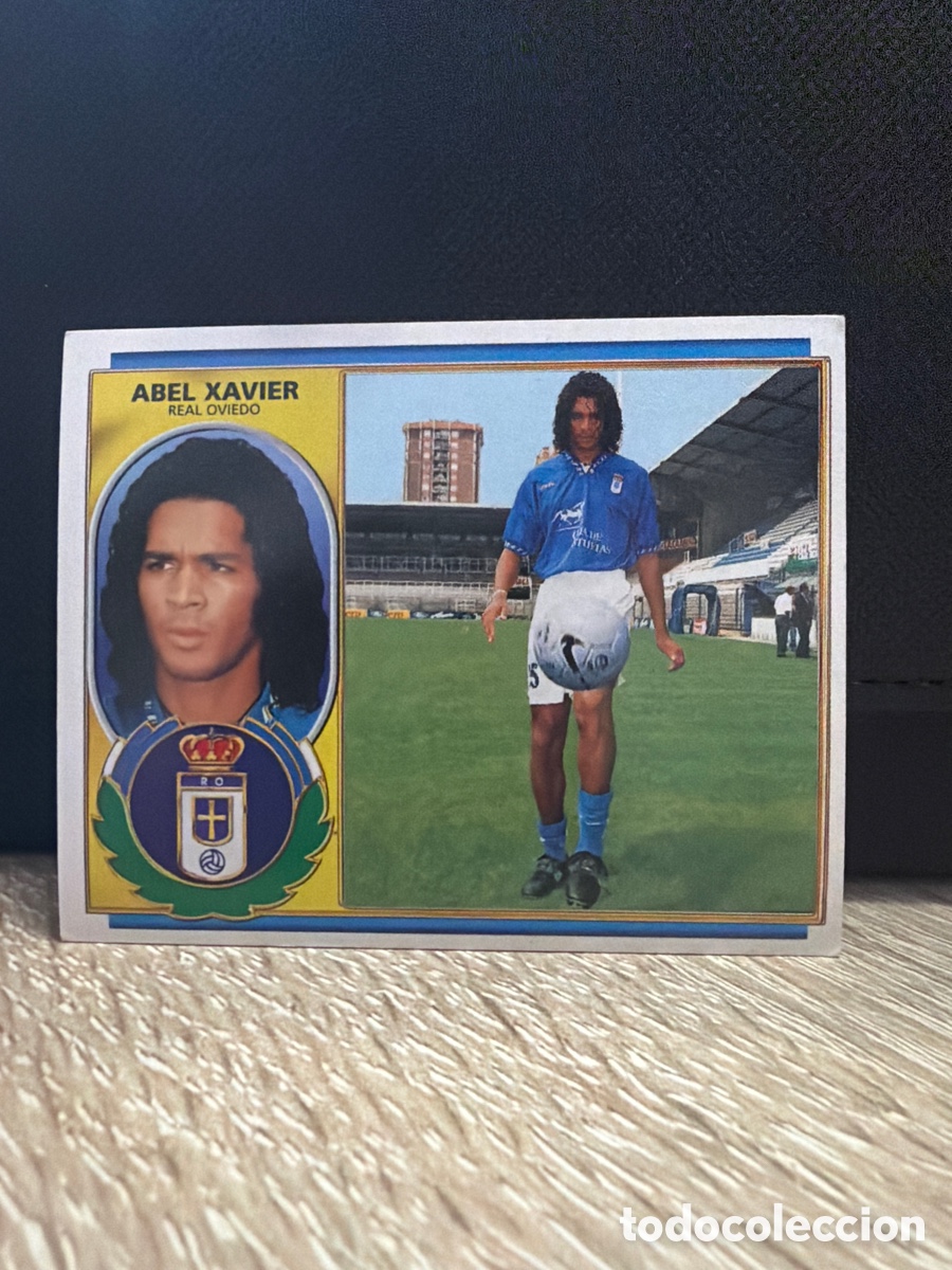 Fu&szlig;ball-Sticker: LIGA 96 97 - Abel Xavier - Oviedo - Coloca - Ediciones Este nunca pegado