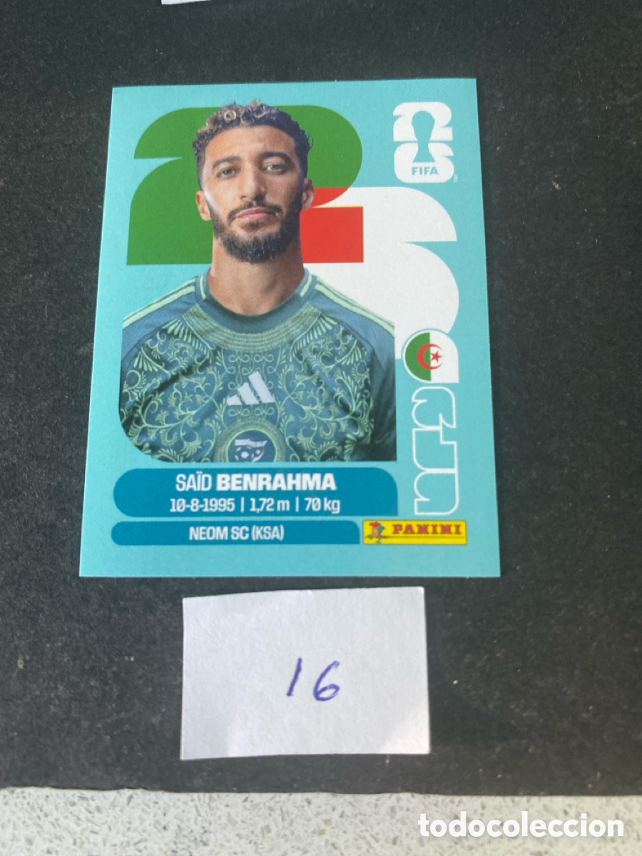 Cromos de F&uacute;tbol: Cromo Argelia Mundial 2026 N* 16 nuevo