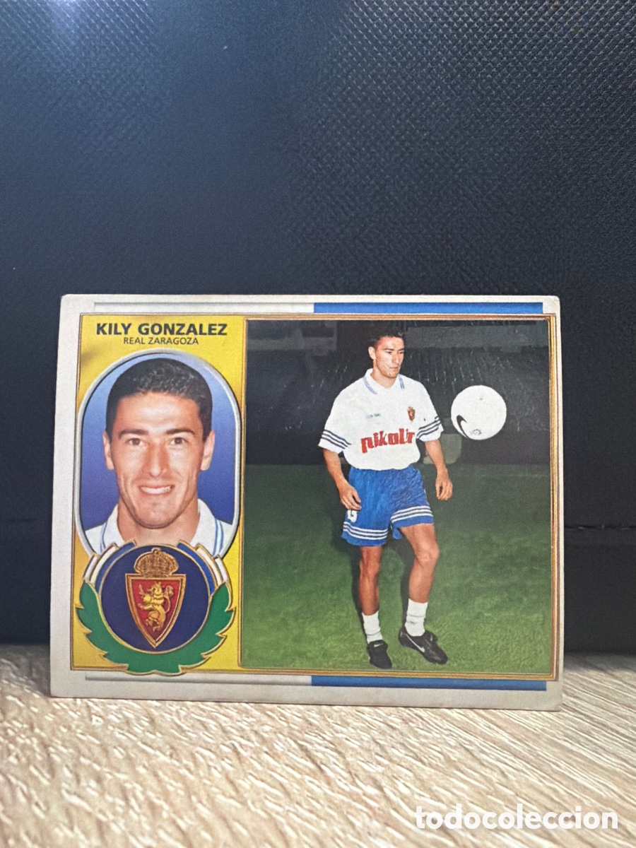 Cromos de Futebol: LIGA 96 97 - Kily Gonzalez - Zaragoza - Coloca - Ediciones Este nunca pegado