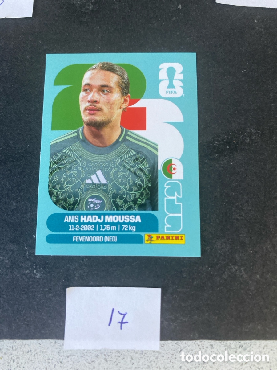 Cromos de F&uacute;tbol: Cromo Argelia Mundial 2026 N* 17 nuevo