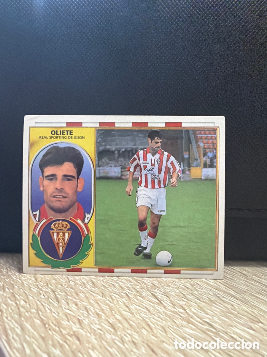 Cromos de Futebol: LIGA 96 97 - Oliete - Sporting de Gij&oacute;n - Coloca - Ediciones Este nunca pegado