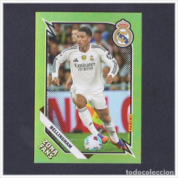 Cromos de F&uacute;tbol: PANINI CLUB 2025 2026 25 26 REAL MADRID JUDE BELLINGHAM KO 38 KO38 ZONA FANS KROMIX LIGA COLECCI&Oacute;N