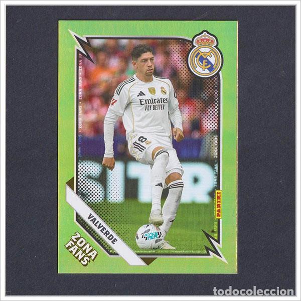 Cromos de F&uacute;tbol: PANINI CLUB 2025 2026 25 26 REAL MADRID FEDE VALVERDE KO 37 KO37 ZONA FANS KROMIX LIGA COLECCI&Oacute;N