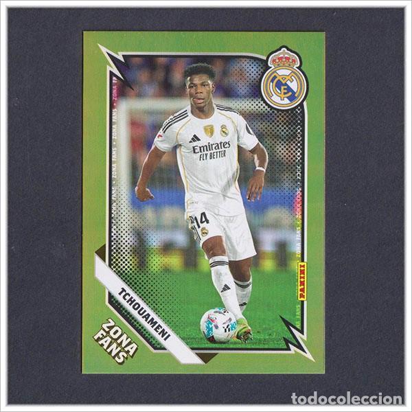Cromos de F&uacute;tbol: PANINI CLUB 2025 2026 25 26 REAL MADRID TCHOUAMENI KO 36 KO36 ZONA FANS KROMIX LIGA COLECCI&Oacute;N