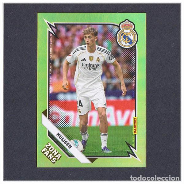 Cromos de F&uacute;tbol: PANINI CLUB 2025 2026 25 26 REAL MADRID HUIJSEN KO 34 KO34 ZONA FANS KROMIX LIGA COLECCI&Oacute;N