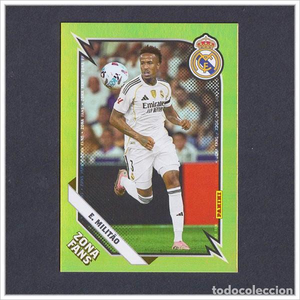 Cromos de F&uacute;tbol: PANINI CLUB 2025 2026 25 26 REAL MADRID MILITAO KO 33 KO33 ZONA FANS KROMIX LIGA COLECCI&Oacute;N