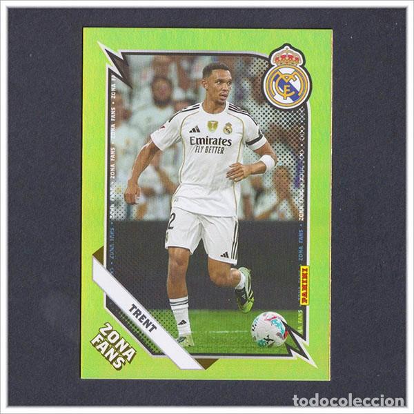 Cromos de F&uacute;tbol: PANINI CLUB 2025 2026 25 26 REAL MADRID TRENT KO 32 KO32 ZONA FANS KROMIX LIGA COLECCI&Oacute;N