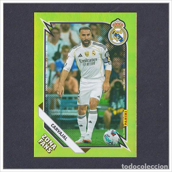 Cromos de F&uacute;tbol: PANINI CLUB 2025 2026 25 26 REAL MADRID CARVAJAL KO 31 KO31 ZONA FANS KROMIX LIGA COLECCI&Oacute;N