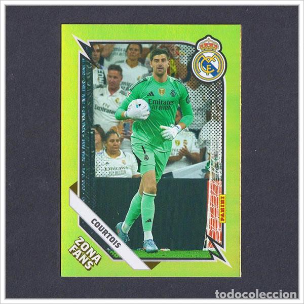 Cromos de F&uacute;tbol: PANINI CLUB 2025 2026 25 26 REAL MADRID COURTOIS KO 30 KO30 ZONA FANS KROMIX LIGA COLECCI&Oacute;N