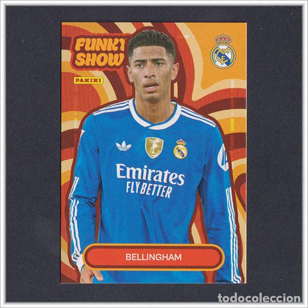 Cromos de F&uacute;tbol: PANINI CLUB 2025 2026 25 26 REAL MADRID JUDE BELLINGHAM 51 FUNKY SHOW LIGA ALBUM COLECCI&Oacute;N F&Uacute;TBOL