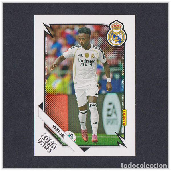 Cromos de F&uacute;tbol: PANINI CLUB 2025 2026 25 26 REAL MADRID VINICIUS 44 ZONA FANS LIGA ALBUM COLECCI&Oacute;N F&Uacute;TBOL