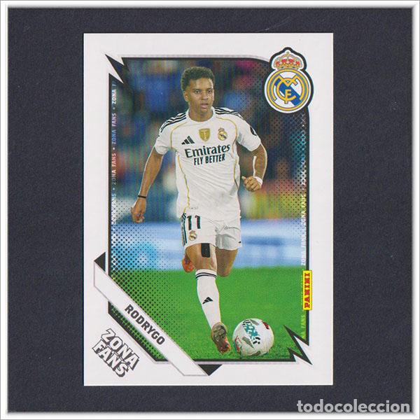 Cromos de F&uacute;tbol: PANINI CLUB 2025 2026 25 26 REAL MADRID RODRYGO 43 ZONA FANS LIGA ALBUM COLECCI&Oacute;N F&Uacute;TBOL