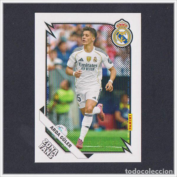 Cromos de F&uacute;tbol: PANINI CLUB 2025 2026 25 26 REAL MADRID ARDA GULER 39 ZONA FANS LIGA ALBUM COLECCI&Oacute;N F&Uacute;TBOL
