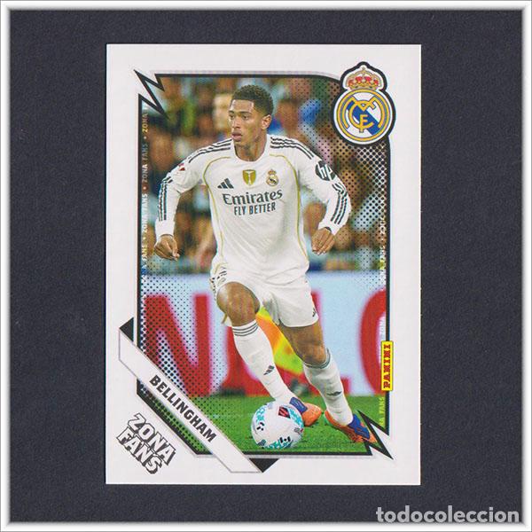 Cromos de F&uacute;tbol: PANINI CLUB 2025 2026 25 26 REAL MADRID JUDE BELLINGHAM 38 ZONA FANS LIGA ALBUM COLECCI&Oacute;N F&Uacute;TBOL