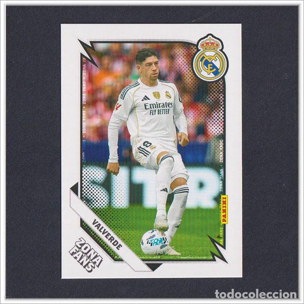 Cromos de F&uacute;tbol: PANINI CLUB 2025 2026 25 26 REAL MADRID FEDE VALVERDE 37 ZONA FANS LIGA ALBUM COLECCI&Oacute;N F&Uacute;TBOL