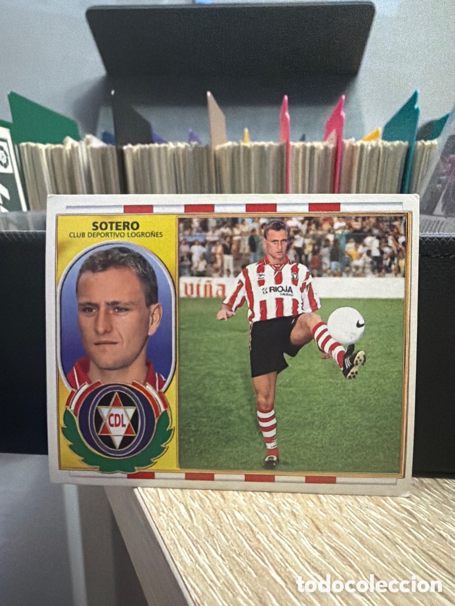 Cromos de F&uacute;tbol: LIGA 96 97 - Sotero - Logro&ntilde;&eacute;s- Coloca - Ediciones Este nunca pegado