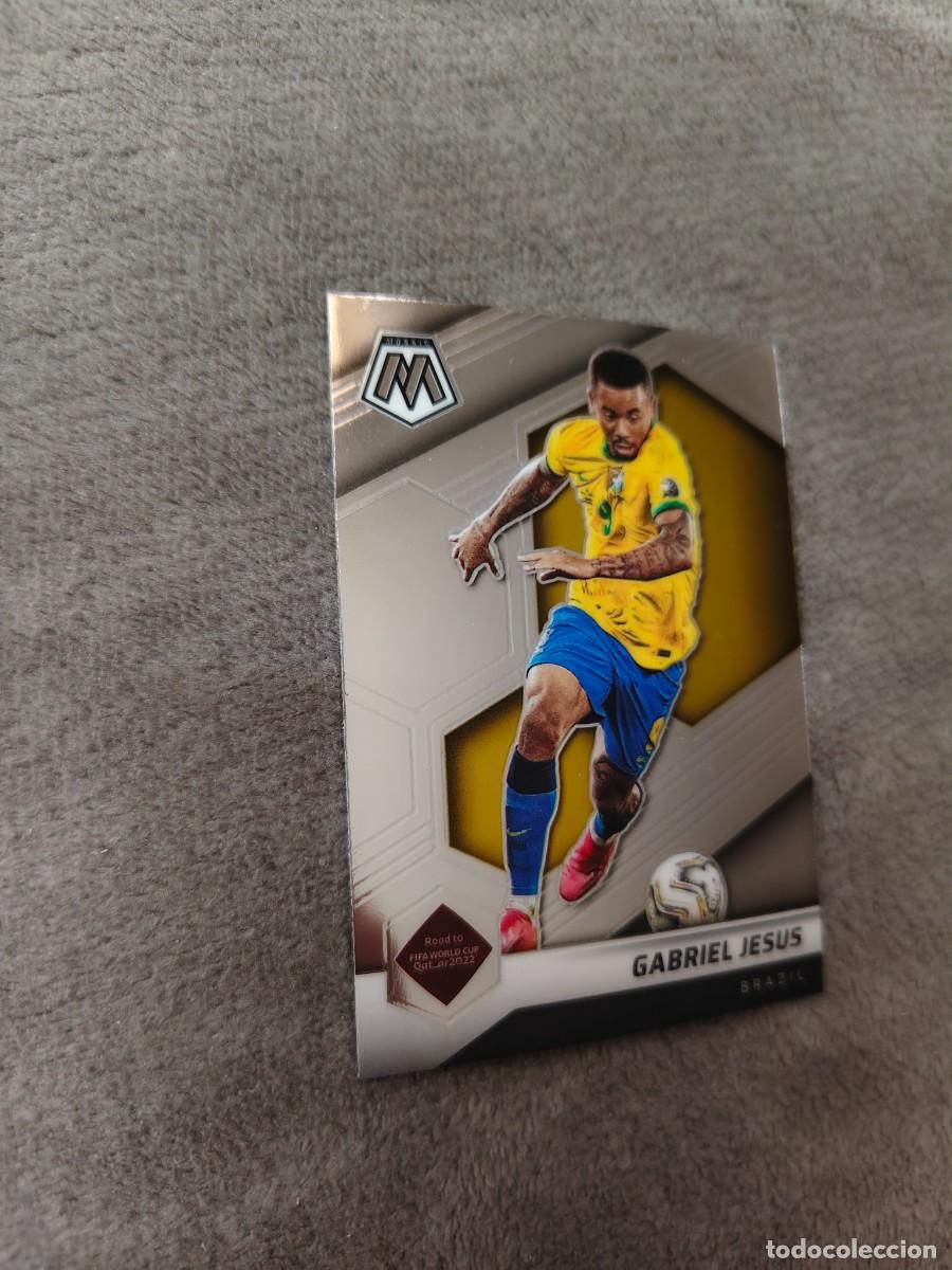 Cromos de F&uacute;tbol: 160 MOSAIC ROAD TO WORLD CUP 2022 GABRIEL JESUS BRAZIL QATAR 22 PANINI 2021 21