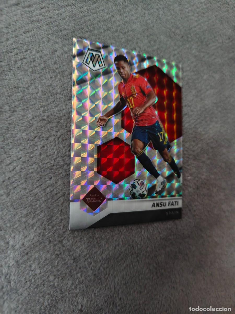 Cromos de Futebol: 124 MOSAIC ROAD TO WORLD CUP 2022 ANSU FATI ESPA&Ntilde;A QATAR 22 PANINI 2021 21 PARALELA