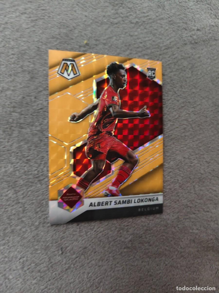 Cromos de F&uacute;tbol: 192 MOSAIC ROAD TO WORLD CUP 2022 SAMBI LOKONGA BELGICA 22 PANINI 2021 21 QATAR PARALELA NARANJA