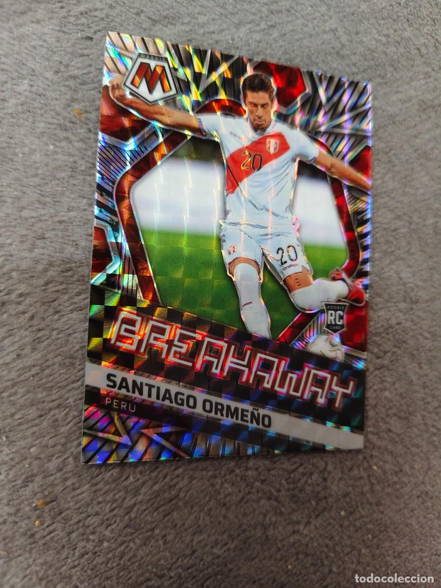 Cromos de F&uacute;tbol: 24 b MOSAIC ROAD TO WORLD CUP 2022 SANTIAGO ORMENO PERU BREAKAWAY QATAR 22 PANINI 2021 21 PARALELA