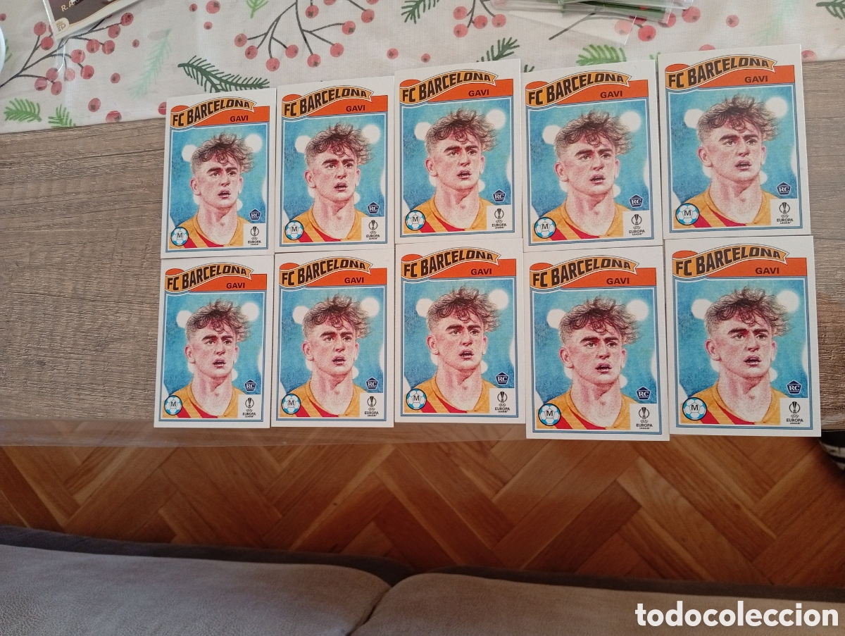 Cromos de F&uacute;tbol: Lote 10 gavi living set rookie