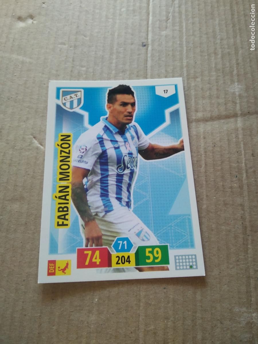 Cartes &agrave; collectionner de Football: 17 FABIAN MONZON ATLETICO TUCUMAN CROMO FUTBOL ARGENTINO PANINI LIGA ARGENTINA 2020 ADRENALYN