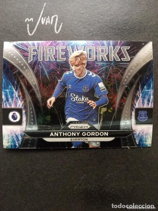 Cromos de F&uacute;tbol: 16 FIREWORKS ANTHONY GORDON EVERTON BARCELONA 25 26 ⚽ PANINI &reg; PRIZM PREMIER LEAGUE 2022 2023 22 23