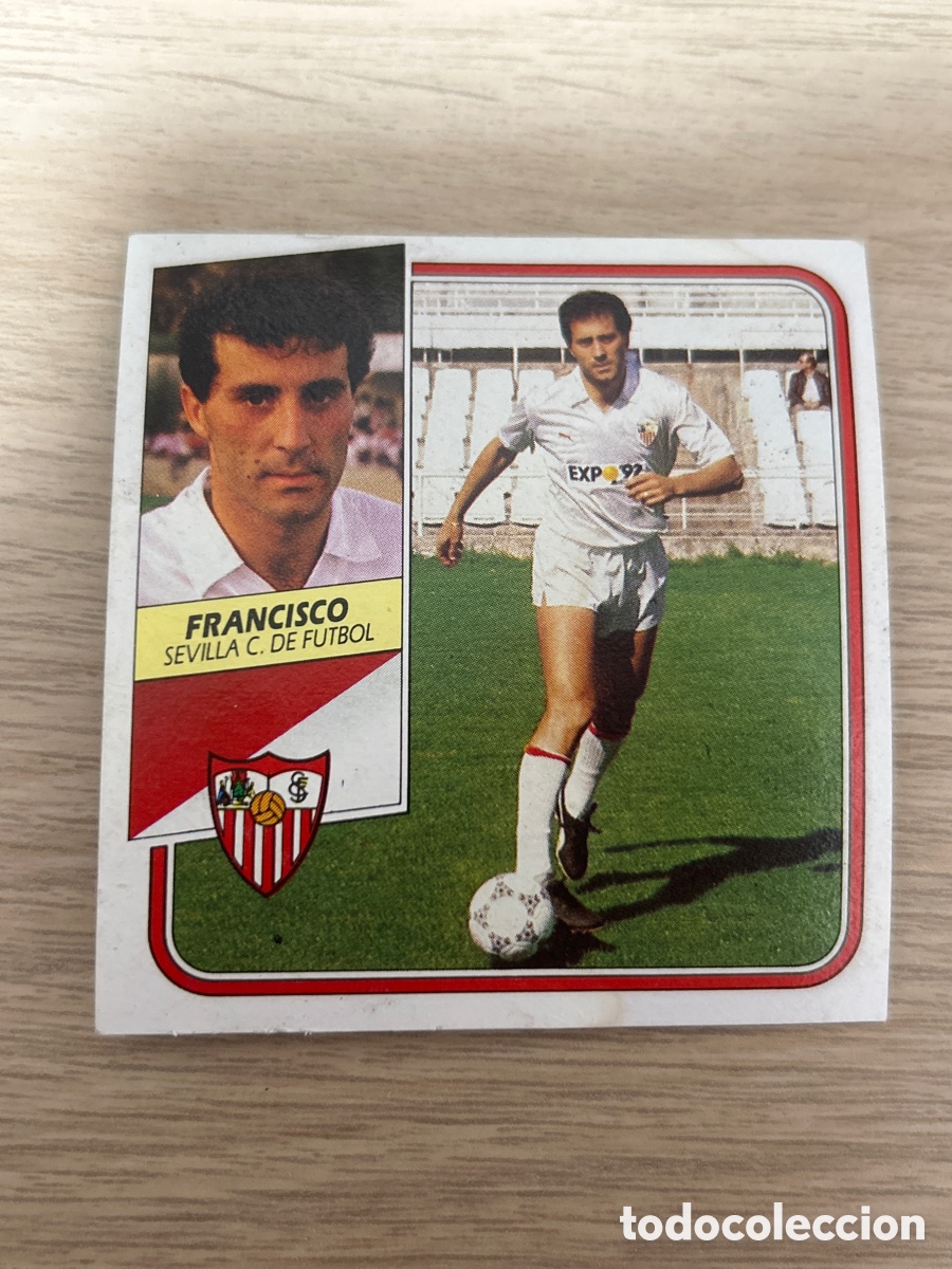 Cromos de F&uacute;tbol: FRANCISCO SEVILLA C. F. LIGA ESTE 1989 1990 89 90 SIN PEGAR NUNCA PEGADO