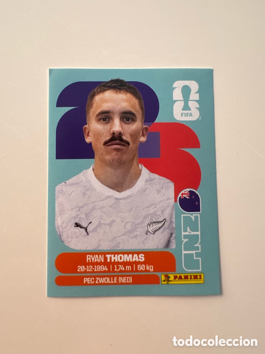 Football Stickers: Nueva Zelanda NZL MUNDIAL FIFA WORLD CUP 2026 STICKER PANINI NZL12 &ndash; Ryan Thomas N&ordm; 12