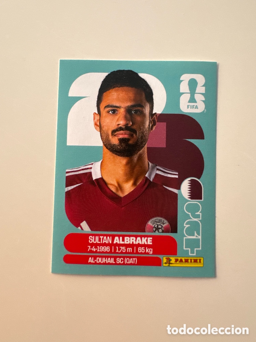 Cromos de F&uacute;tbol: Catar QAT MUNDIAL FIFA WORLD CUP 2026 STICKER PANINI QAT3 &ndash; Sultan Al-Brake N&ordm; 3