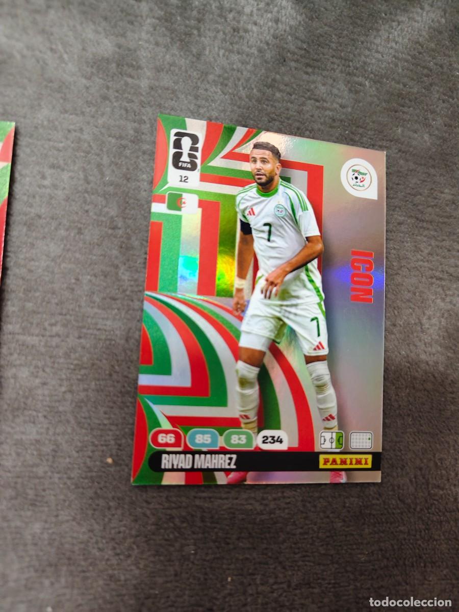 Cromos de F&uacute;tbol: 12 WORLD CUP 2026 RIYAD MAHREZ ARGELIA ICON ADRENALYN MUNDIAL PANINI 26