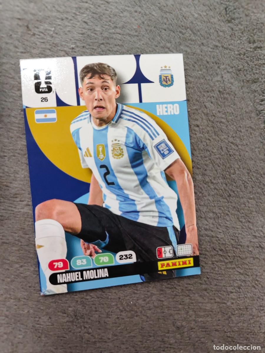 Cromos de F&uacute;tbol: 26 WORLD CUP 2026 NAHUEL MOLINA ARGENTINA HERO ADRENALYN MUNDIAL PANINI 26