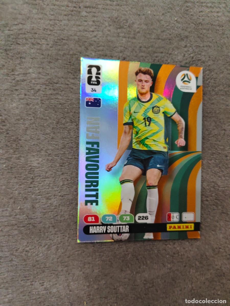 Cromos de F&uacute;tbol: 34 WORLD CUP 2026 HARRY SOUTTAR AUSTRALIA FAN FAVOURITE ADRENALYN MUNDIAL PANINI 26