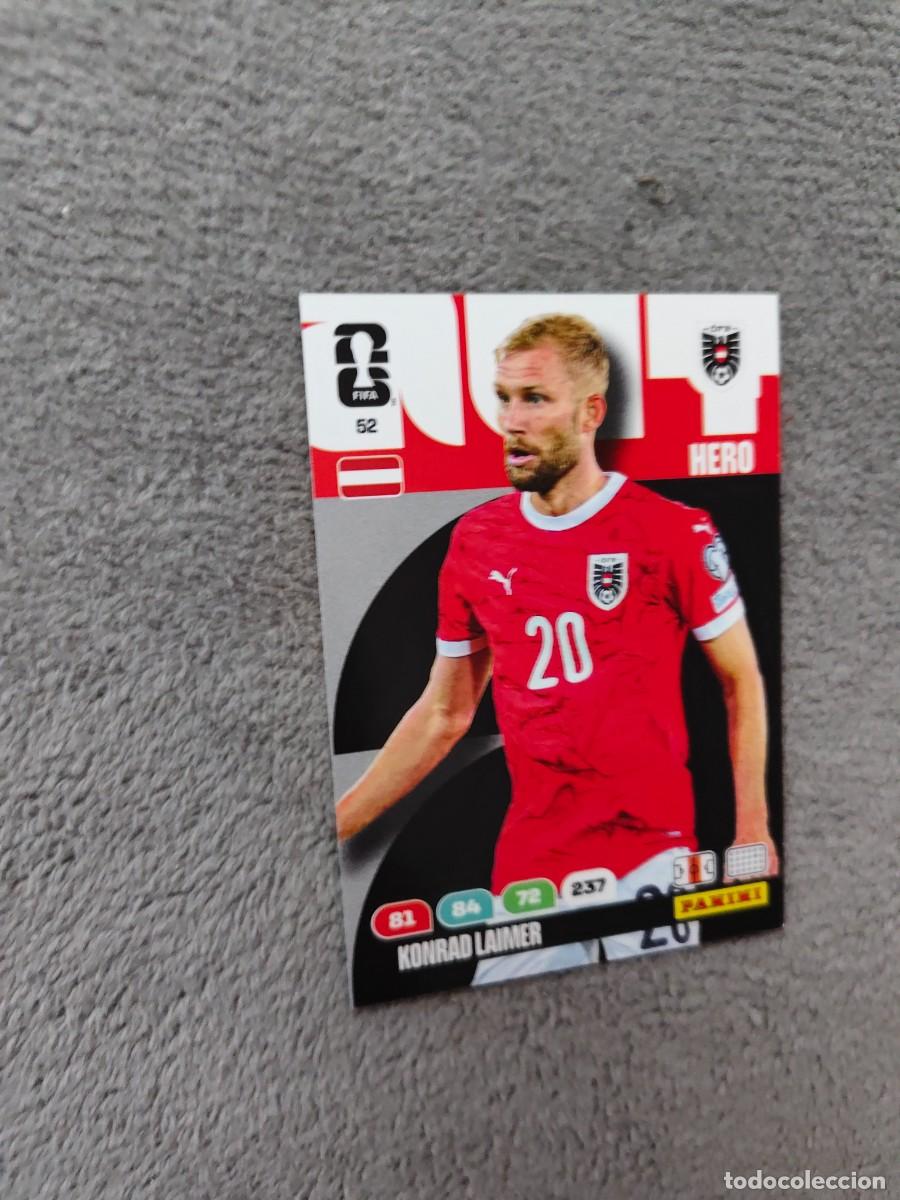 Cromos de F&uacute;tbol: 52 WORLD CUP 2026 KONRAD LAIMER AUSTRIA HERO ADRENALYN MUNDIAL PANINI 26